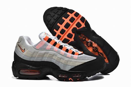 (image for) Nike Air Max 95 Grey Orange Black Men's Shoes-56